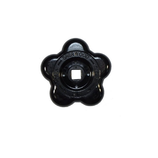 Bouton de valve et volants 6,5 trou carré x 50 mm - Valve plastique - Trou carré - MBA (Pack de 1)
