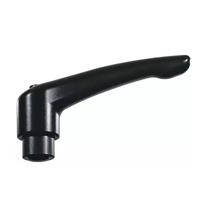 Adjustable Handle    M6x1 (6 mm Standard) - Powder coated Zinc x 40 mm  - Tapped and Reamed - MBA  (Pack of 1)