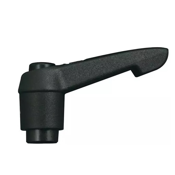 Adjustable Handle    M6x1 (6 mm Standard) - Plastic with Fireglass reinforcements x 40 mm  - Tapped and Reamed - MBA  (Pack of 1)