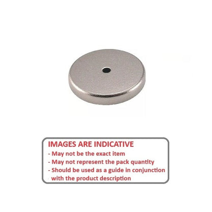 Cup Assembly Magnet  124.46 x 12.7 x 44.45 mm  - Through Hole - MBA  (Pack of 1)