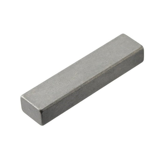 Machine Key    3.18 x 3.18 x 19.05 mm  - Square Ends Carbon Steel C45 Zinc Electroplate - Standard - ExactKey  (Pack of 5)