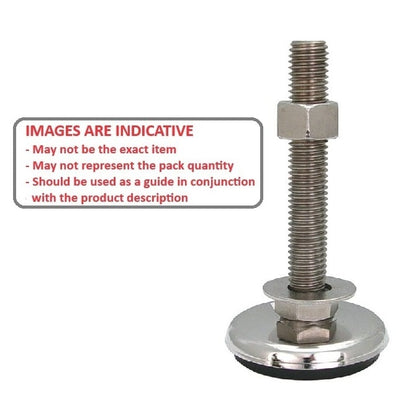 Anti-Vibration Mount  453.6 Kg - 5/8-11 UNC - 101.6 x 98 mm  - Stud Stainless 303-304 - 18-8 - A2 - Anti-Vibration - MBA  (Pack of 1)