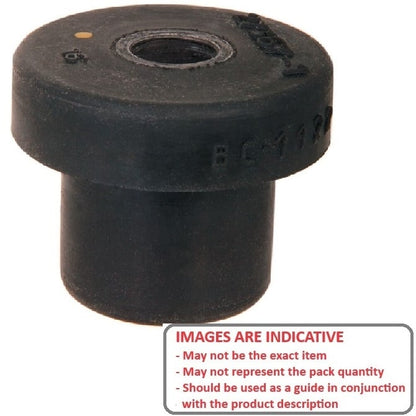 Bonded Mount  453kg - 63.5 x 41.1 x 50.8 mm  - Tee Bush Rubber - One Piece - MBA  (Pack of 1)