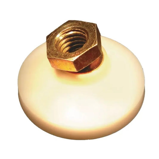Levelling Mount    3/8-16 UNC x 31.8 x 9.7 - 140kg mm  - Socket Gold Chromate with Acetal Pad - MBA  (Pack of 1)