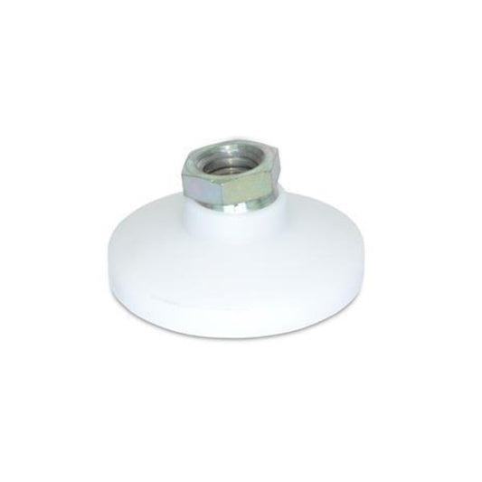 Levelling Mount    1/2-13 UNC x 47.6 x 11.2 - 315kg mm  - Socket Stainless 303 with Acetal Pad - Swivel - MBA  (Pack of 1)