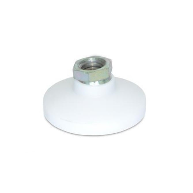 Levelling Mount    1-8 UNC x 101.6 x 20.6 - 1090kg  - Socket Stainless 303 with Acetal Pad - Swivel - MBA  (Pack of 1)