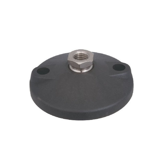 Levelling Mount    1/2-13 UNC x 101.6 x - - 1180kg mm  - Socket Nylon - With Lag Holes - MBA  (Pack of 1)