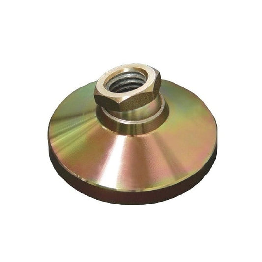 Levelling Mount    1/4-20 UNC x 25.4 x 3.80 - 500kg  - Socket Gold Chromate - MBA  (Pack of 1)