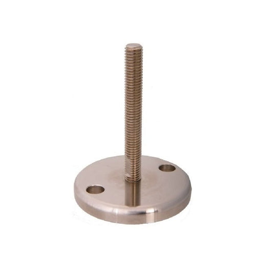 Levelling Mount    1/2-13 UNC x 110 x 152.4 - 6030kg  - Short Stud Hygienic Design Stainless 303-304 - 18-8 - A2 - Swivel 12 Deg - Leveling - Anchoring - Low Profile - MBA  (Pack of 1)