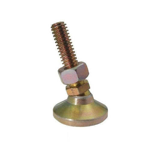 Levelling Mount    3/8-16 UNC x 31.8 x 50.8 - 1700kg mm  - Short Stud Gold Chromate - Leveling - MBA  (Pack of 1)
