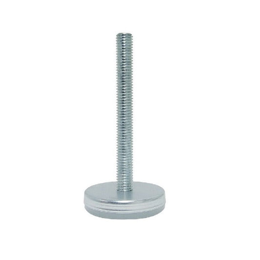 Levelling Mount    1/2-13 UNC x 61 x 101.6 - 110kg mm  - Long Stud Zinc Plated with Nylon Pad - Leveling - MBA  (Pack of 1)