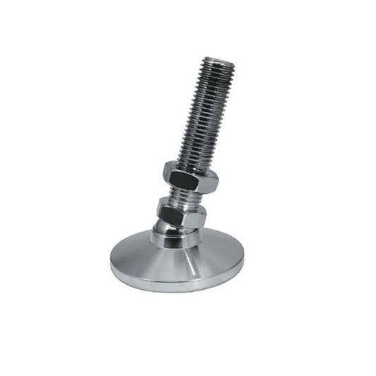 Levelling Mount    5/8-11 UNC x 63.5 x 50.8 - 2720kg mm  - Short Stud Steel Nickel Plated - Leveling - MBA  (Pack of 1)