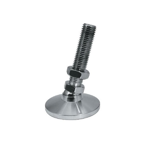 Levelling Mount    1/2-13 UNC x 47.6 x 50.8 - 2270kg mm  - Short Stud Steel Nickel Plated - Leveling - MBA  (Pack of 1)