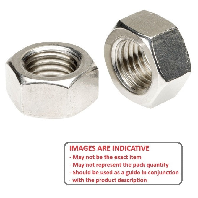 Hexagonal Nut    M8 mm  -  Aluminium - MBA  (Pack of 5)