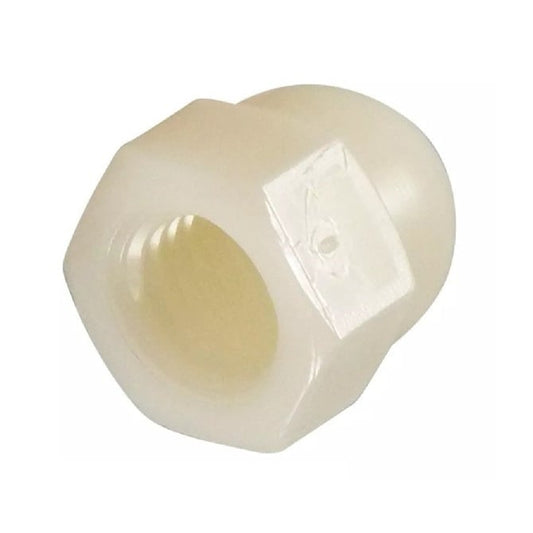 Dome Nut    M8 mm  -  Nylon Zytel 101 - MBA  (Pack of 15)