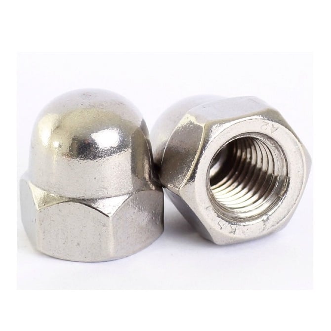 Dome Nut    M5 mm  -  Stainless 303-304 - 18-8 - A2 - MBA  (Pack of 60)
