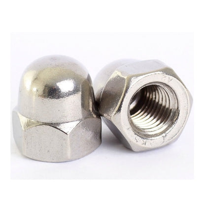Dome Nut    M6 mm  -  Stainless 303-304 - 18-8 - A2 - MBA  (Pack of 100)