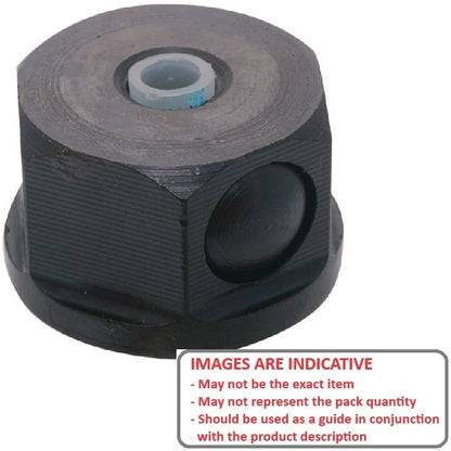 Quick Release Nut    1/4-20 UNC  -  Steel - Hex with Collar - MBA  (Pack of 1)