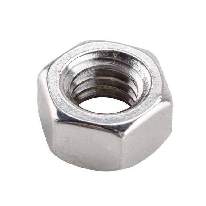 Hexagonal Nut    M12 mm  -  Stainless 303-304 - 18-8 - A2 - Left Hand - MBA  (Pack of 5)