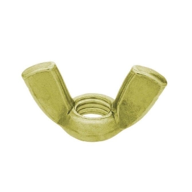 Wing Nut    M6 mm  -  Brass - MBA  (Pack of 100)