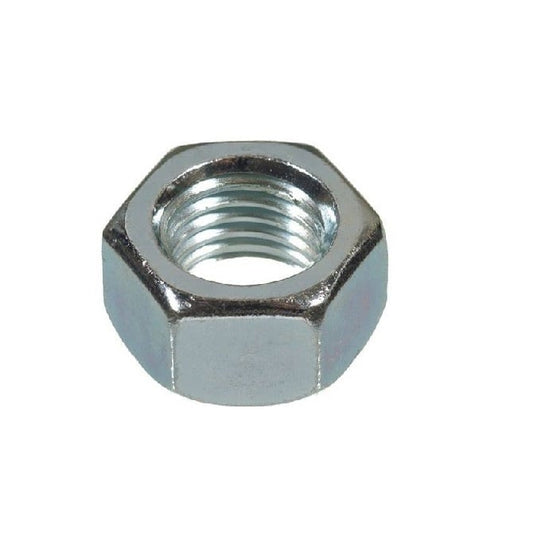 Hexagonal Nut    M6 mm  -  Steel Zinc Plated - MBA  (Pack of 20)