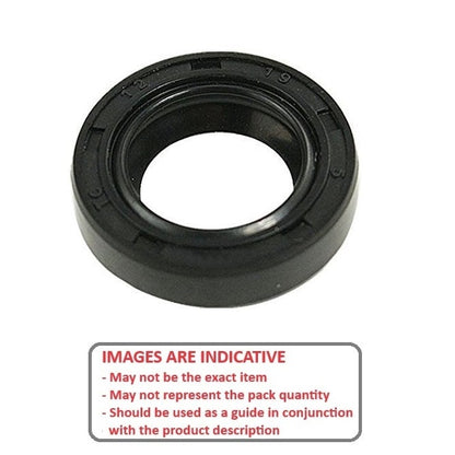 Oil Seal   30 x 37 x 6 mm Nitrile NBR Rubber - MBA  (Pack of 5)