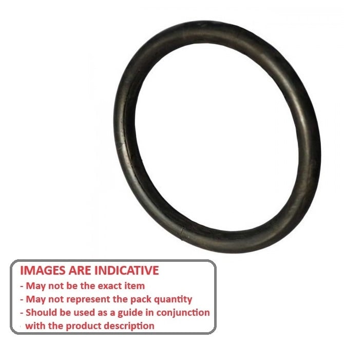 O-Ring    5.28 x 1.78 mm  - High Temperature Fluoroelastomer - Black - Duro 90 - MBA  (Pack of 100)