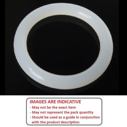 O-Ring    4.42 x 2.62 mm Silicone Rubber - Clear - Duro 70 - MBA  (Pack of 50)