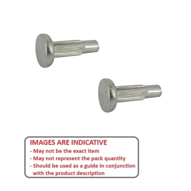 Hammer Drive Pin    2.5 x 6 x 2.56 mm  -  Carbon Steel - MBA  (Pack of 20)