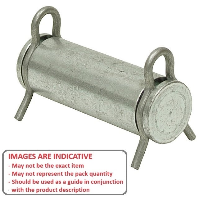 Perno cilindro idraulico 31,75 x 98,425 x 82,55 mm - Acciaio C1144 - MBA (confezione da 6)
