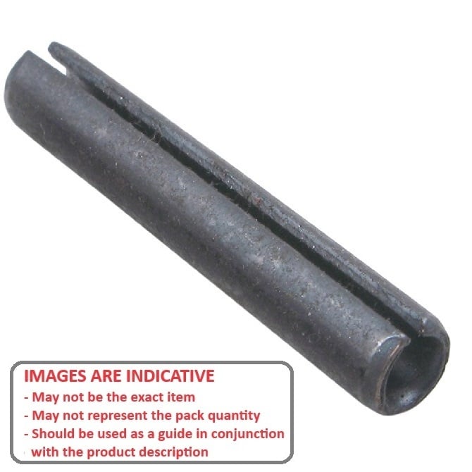 Roll Pin    2.38 x 14.27 mm  -  Carbon Steel - DIN1481 / ISO8752 - Standard - MBA  (Pack of 100)