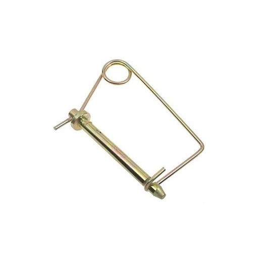 Wire Lock Lynch Pin    9.53 x 101.6 x 2.3 mm  -  Carbon Steel Zinc Plated - Trapezoidal Single - MBA  (Pack of 2)