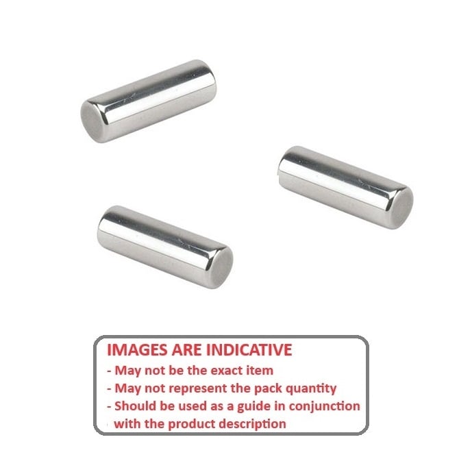 Steel Roller    2 x 7.8 mm  - Flat Ends Steel - MBA  (Pack of 500)