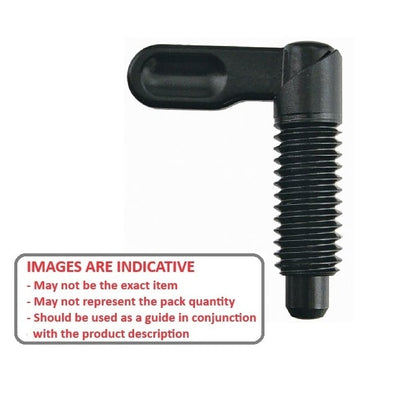 Indexing Plunger    1/2-20 UNF x 25 mm  - Threaded Gripw without Nut Steel - Indexing - MBA  (Pack of 1)