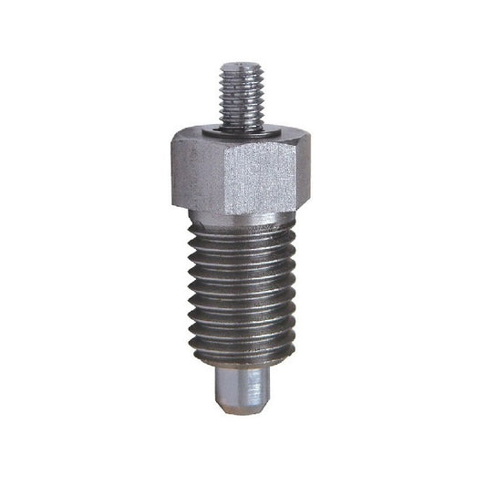 Indexing Plunger    1/2-13 UNC x 42.9 mm  - Non Locking Stainless 303 Grade - Indexing - MBA  (Pack of 1)