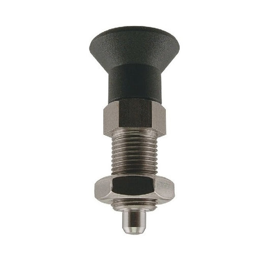 Indexing Plunger    M20 Fine x 78 mm  - Pull Knob With Nut Stainless 303 Grade - Indexing - MBA  (Pack of 1)