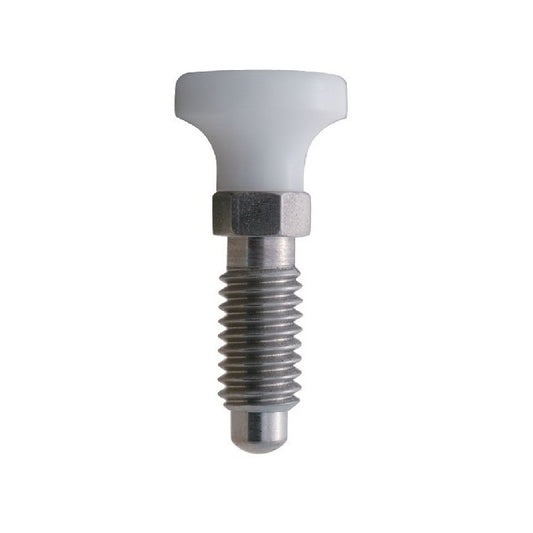 Spring Plunger    1/2-13 UNC x 25.4 mm  - Handle Stainless with Acetal - Spring - Threaded - MBA  (Pack of 1)