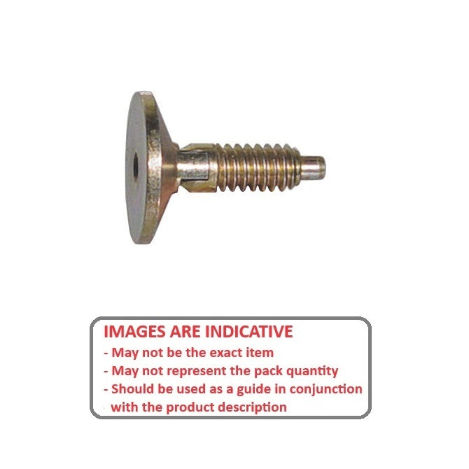 Spring Plunger    1/2-13 UNC x 16.5 mm  - Hex Drive Handle Locking Steel - Spring - Threaded - MBA  (Pack of 1)