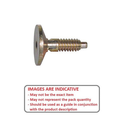 Spring Plunger    1/2-13 UNC x 16.5 mm  - Hex Drive Handle Locking with Thread Lock Steel - Spring - Threaded - MBA  (Pack of 1)