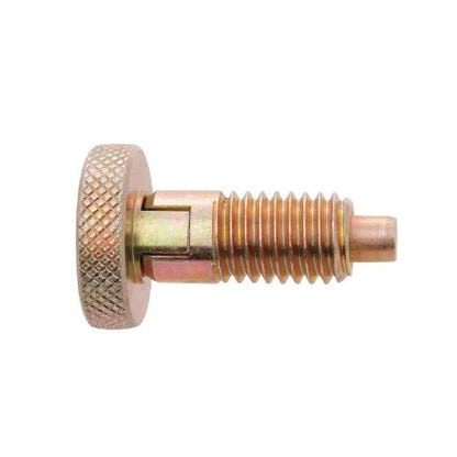Piston à ressort 1/2-13 UNC x 16,5 mm - Poignée moletée en acier de verrouillage - Ressort - Fileté - MBA (Pack de 1)