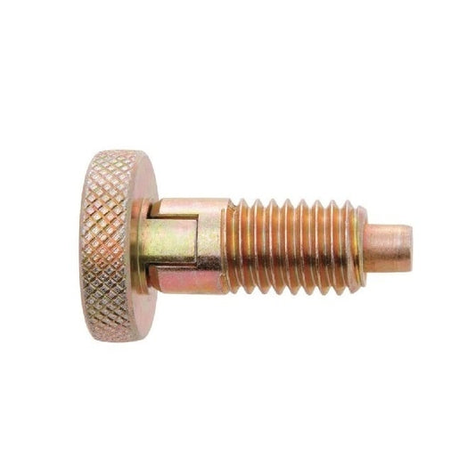 Spring Plunger    1/2-13 UNC x 16.5 mm  - Knurled Handle Locking with Thread Lock Steel - Spring - Threaded - MBA  (Pack of 1)