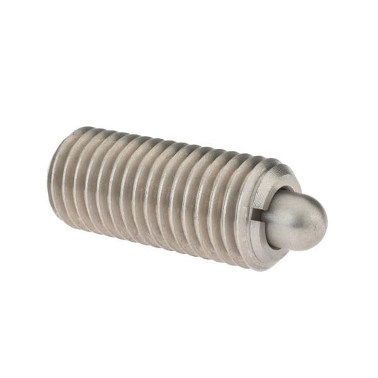 Spring Plunger    3/8-16 UNC x 28.6 mm  - Light Duty Stainless - Spring - Threaded - MBA  (Pack of 1)