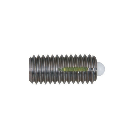 Spring Plunger    M6 x 20 mm Stainless Body with Plastic - Spring - Threaded - MBA  (Pack of 5)