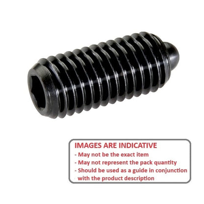Spring Plunger    1/4-20 UNC x 19.1 mm  - High Pressure Steel - Spring - Threaded - MBA  (Pack of 1)