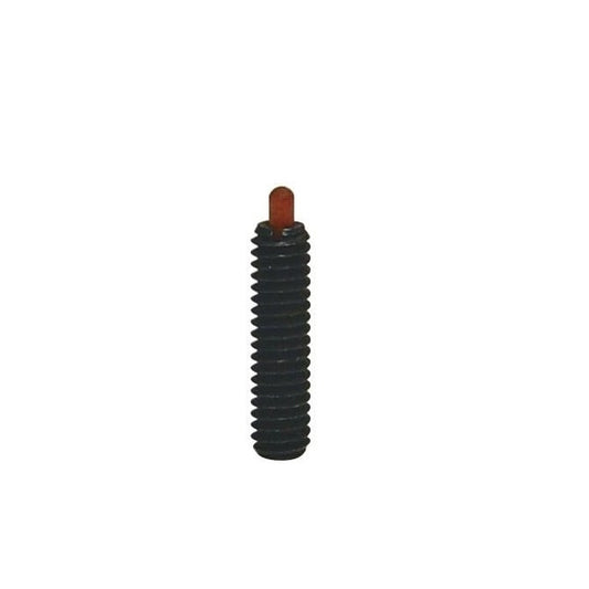 Piston à ressort 1/4-20 UNC x 20,1 mm Corps en acier avec plastique – Ressort – Fileté – MBA (lot de 1)