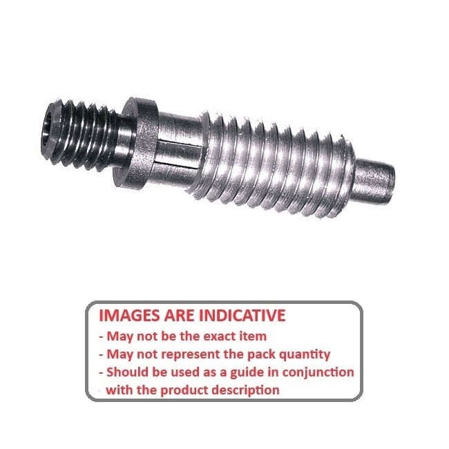 Spring Plunger    1/4-20 UNC x 12.7 mm  - Adaptor Locking Heavy Duty Stainless - Spring - Threaded - MBA  (Pack of 125)