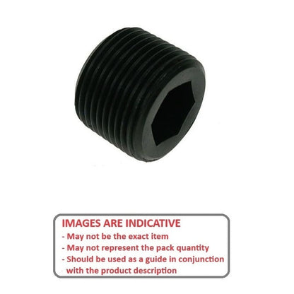 Pressure Plug    1/8BSP x 9.53 mm  - 220lb.in Torque Alloy Steel - MBA  (Pack of 2)