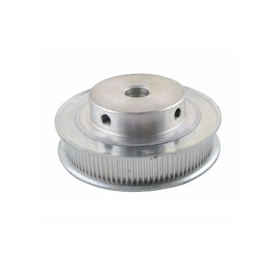 Timing Pulley   36 Tooth x 9 mm Wide - 6.35 mm Bore  -  Aluminium - Double Flanged - 2 mm GT Curvelinear Pitch - MBA  (Pack of 1)