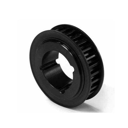 Timing Pulley   27 Tooth x 30 mm Wide - 1108 Taperlock Bore  -  Steel - Black Oxide - Double Flanged - 8 mm GT Curvelinear Pitch - MBA  (Pack of 1)