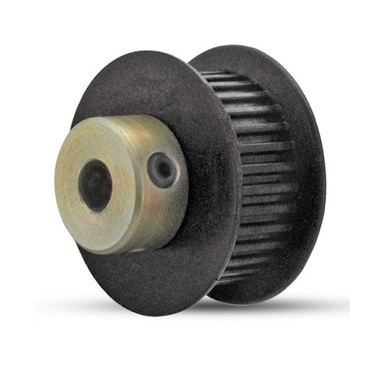 Timing Pulley   60 Tooth x 9 mm Wide Unfinished 12 mm Bore  -  Plastic - Double Flanged with Insert - 3 mm HTD Curvelinear Pitch - MBA  (Pack of 1)